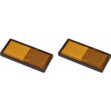 ProPlus Reflector Zelfklevend - 85 x 39 mm - Oranje - 2 stuks