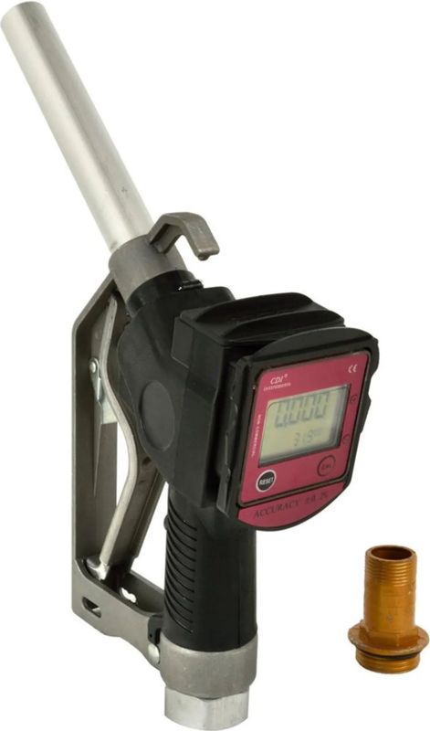 GEKO - Digitale Brandstofnozzle - Aluminium - 20-60 L/min - Diesel en Motorolie