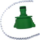 Garden Tools Waterdief - Keukenkraan Koppeling - Groen - 13 mm. (1/2'') x 13 mm. (1/2'')