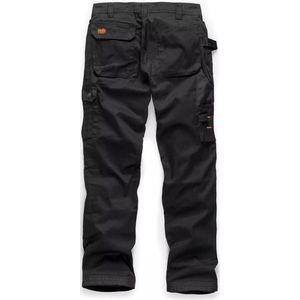 Scruffs - Worker Plus - Werkbroek - Zwart - Polykatoen 250 g/m² met Holster- en Kniezakken