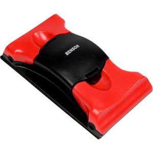 Benson Schuurblok - Klemmechanisme - Schuimrubber Pad - Rood/Zwart
