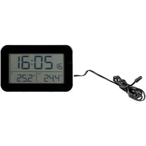 Benson Multifunctioneel weerstation - thermometer en alarmklok - 11 x 7,3 cm - binnen en buiten