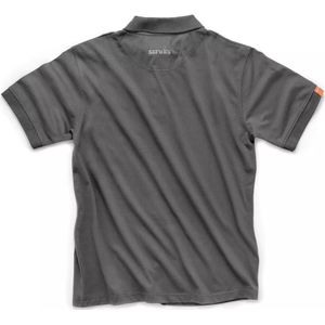 Scruffs Werkpoloshirt - katoen-polyester 220 g/m2 - ademend en duurzaam, langer model - maat L - grijs - bedrukbaar