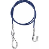 ProPlus - Breekkabel - 1 m - Staaldraad met Haak - Kunststof Bescherming