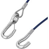 ProPlus - Breekkabel - 1 m - Staaldraad met Haak - Kunststof Bescherming