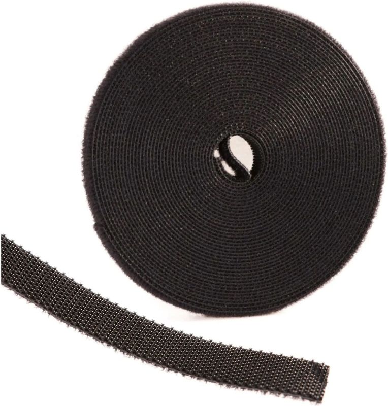 GEKO - Velcro Clamp Band - 5 Meter - Herbruikbaar - Zwart