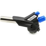 GEKO Gasbranderkop - 360° draaibaar - Met piëzo-ontsteking - Regelbare vlam - RVS mondstuk