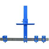 GEKO - Houtbewerkingssjabloon - Precisieboren - Kunststof en Aluminium - Verstelbare Afstand - Inclusief Etui