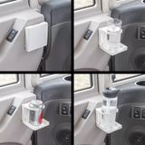 ProPlus - Verstelbare en Inklapbare Bekerhouder - Wit - Voor Auto of Camper