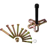 GEKO 13-delige trekker set - gehard staal - gelijkmatige druk - 125x105 mm