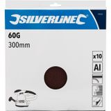 Silverline Klittenband schuurschijven - Ø 300 mm - korrel 60 - 10 stuks