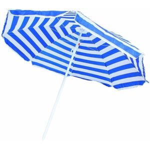 Benson Strandparasol - Parasol - Wit/Blauw Print - Ø 160 cm