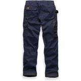 Scruffs - Worker Plus - Werkbroek - Blauw - Polyester-Katoen Keperstof 250 g/m² - Holster- en Cargozakken