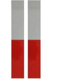 Pro Plus Reflecterende Tape - Rood en Wit - 5 x 30 cm - 2 stuks