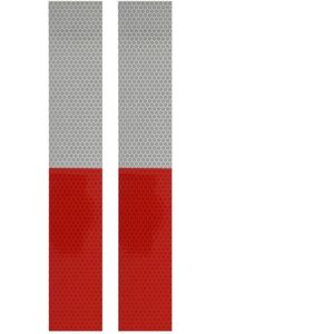 ProPlus Reflecterende Tape - Rood en Wit - 5 x 30 cm - 2 stuks