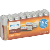 Philips LongLife Batterijen AA - voordeelverpakking - 16 stuks