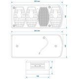 Pro Plus Achterlicht Aanhangwagen - Caravan - 6 Functies - 222 x 100 mm - Rechts - blister