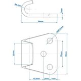 Pro Plus Tegenstuk voor Spansluiting - 24 x 39 mm - SPP Z-11A