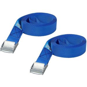 ProPlus Spanband met Snelsluiting - Blauw - 25 mm x 2.5 meter - 2 stuks