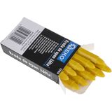 GEKO - Gele Bandenkrijt - Waterdicht - 12x110mm - Set van 10 Stuks