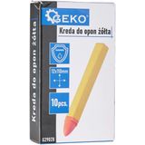 GEKO - Gele Bandenkrijt - Waterdicht - 12x110mm - Set van 10 Stuks