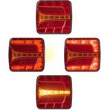 ProPlus - LED Achterlicht - Links - 4 Functies - E4-gekeurd - IP67 - 106 x 99 mm