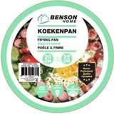 Benson Koekenpan set - Ø 20 en 25 cm - Staal - Anti-kleef - Koele handgreep - 2 stuks