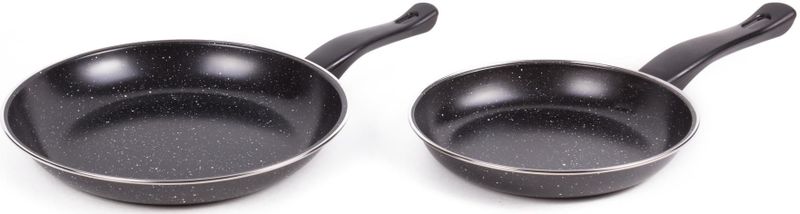 Benson Koekenpan set - Ø 20 en 25 cm - Staal - Anti-kleef - Koele handgreep - 2 stuks