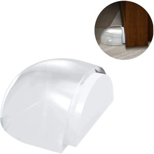 GEKO - Transparante Deurstoppers - Minimalistisch Ontwerp - 3,9 x 4,1 x 2,0 cm