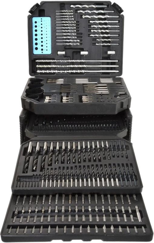 GEKO - 300-delige Boorset - Metaal, Hout en Beton - Inclusief Titanium en Chroom-Vanadium Bits