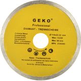 GEKO Diamantschijf - Fijne Snede - 115 mm - Voor Keramiek en Natuursteen
