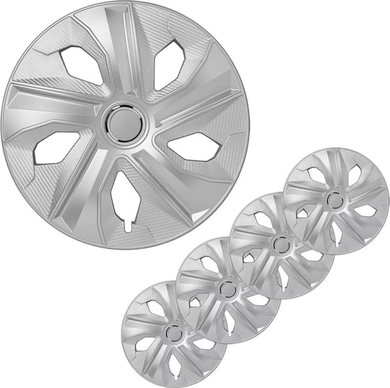 ProPlus Wieldoppen Set – Moon Ring – 14 inch – Carbon Zilver – 4 Stuks