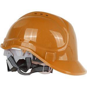 GEKO Veiligheidshelm - Verstelbaar - Oranje - HDPE - -10°C tot  50°C