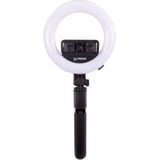 Benson Selfie Stick met Statief - LED Ringlamp - Driepoot - Zwart
