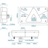 Aspöck Multipoint - Achterlicht - 12 Volt - Rechts - blister