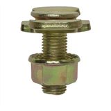 ProPlus Dubbele stud fitting voor bindrail - 3/8 inch bout - 30 x 42 x 26 mm