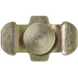 ProPlus Dubbele stud fitting voor bindrail - 3/8 inch bout - 30 x 42 x 26 mm