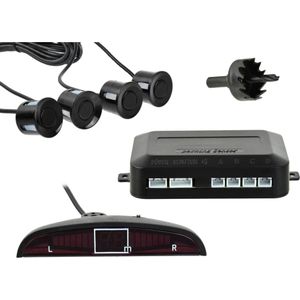 GEKO Parkeersensoren - 4 sensoren - LCD display - Ultrasoon - Buzzer geluidssignaal