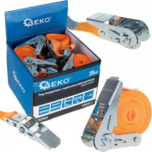 GEKO Rateltrekband 25mm x 4m - 1600kg - 20 stuks