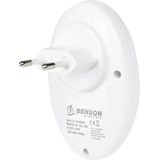 Benson - LED Nachtlamp - 4 LED's - 20 Lumen - 6500K - 80x80x35 mm