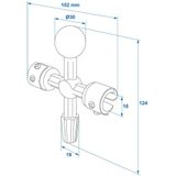 Pro Plus Accupoolreiniger - 4 Zijdig - Universeel - 102 x 124 mm - blister