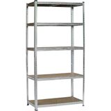 Benson Grote stellingkast - robuust - verstelbare planken - 180x90x40 cm - 175 kg per plank