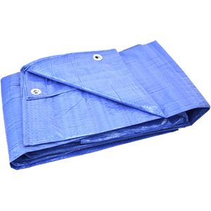 GEKO Blauwe waterdichte dekzeil - 10x10m - schimmelbestendig - aluminium ogen