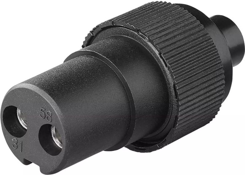 ProPlus 2-polige stekker - PVC - 12/24V - 60 mm lengte