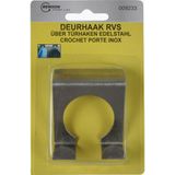 Benson - Dubbele Deurhaak - Roestvrij Staal - Max. Deurdikte 20 mm - 5 x 5 cm