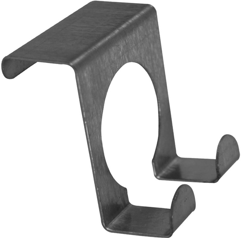 Benson - Dubbele Deurhaak - Roestvrij Staal - Max. Deurdikte 20 mm - 5 x 5 cm
