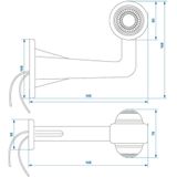 ProPlus - Breedtelamp - Rood/Wit - 12V/24V - 5 Watt