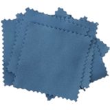 Merkloos Leesbrildoek - Schoonmaakdoek - Blauw - 10 Stuks