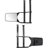 ProPlus - Caravanspiegel Basic - Universeel - Vlak Glas - Verstelbare Beugels