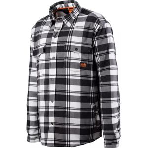 Scruffs - Gewatteerd Geruit Werkoverhemd - Zwart-Wit - 100% Polyester Fleece